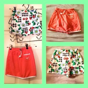 *Vntg* AMY BYER 2pc skort set 6X
